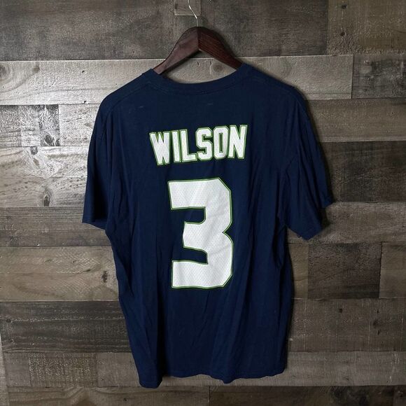 Majestic Seahawks Wilson Superbowl Shirt Large - Picture 2 of 2